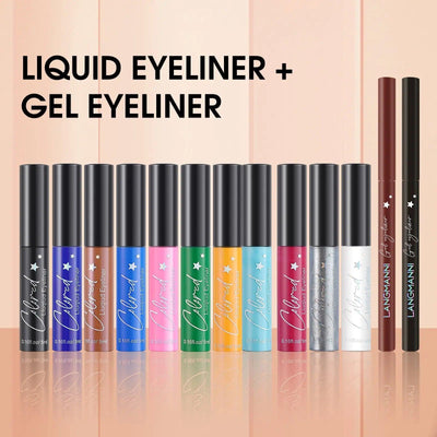 Makyaj Eyeliner Sıvı Ve Jel Kalem Kombinasyon Seti - Özer&Hermin