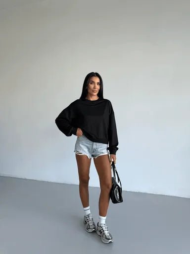 2 İplik Bisiklet Yaka Sweatshirt - Rahat ve Şık Tasarım - ÖZER&HERMİN