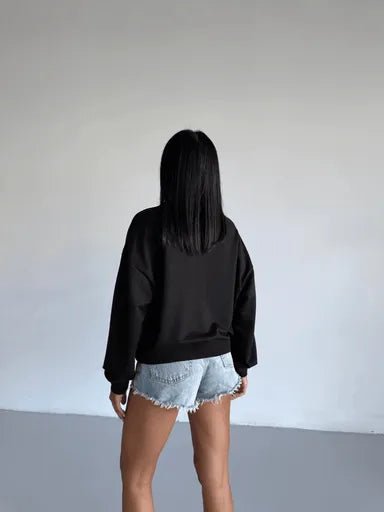 2 İplik Bisiklet Yaka Sweatshirt - Rahat ve Şık Tasarım - ÖZER&HERMİN