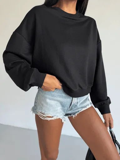 2 İplik Bisiklet Yaka Sweatshirt - Rahat ve Şık Tasarım - ÖZER&HERMİN