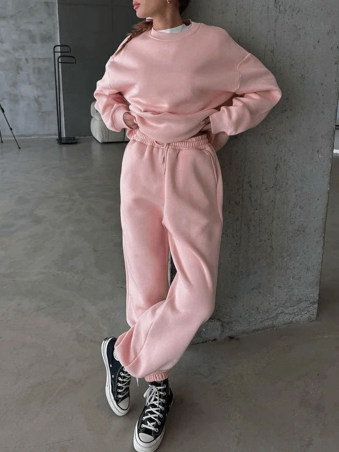 3 iplik şardonlu Lastik paça eşofman - ÖZER&HERMİN