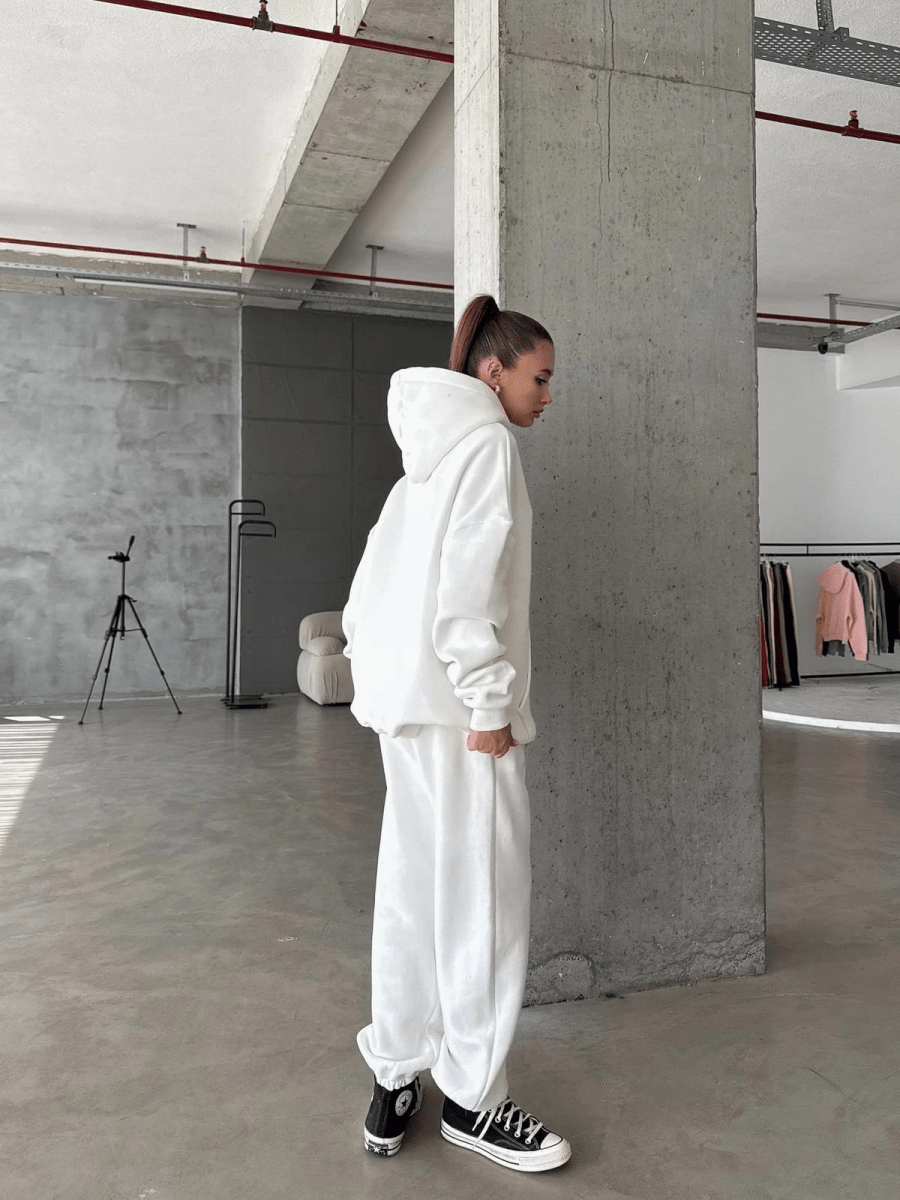 3 iplik şardonlu Lastik paça eşofman - ÖZER&HERMİN