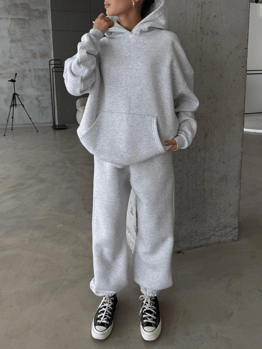 3 iplik şardonlu Lastik paça eşofman - ÖZER&HERMİN