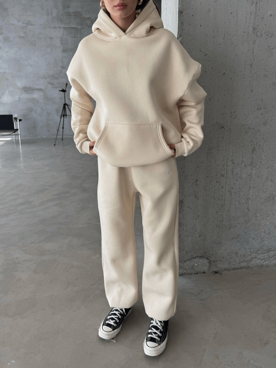 3 iplik şardonlu Lastik paça eşofman - ÖZER&HERMİN