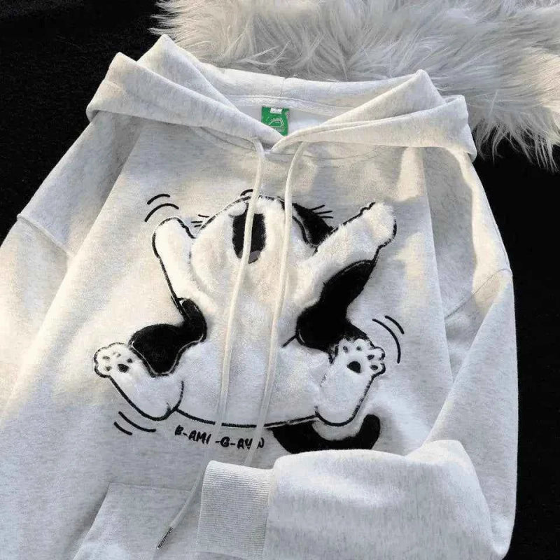 3 iplik şardonlu oversize compact peluş baskılı sweat - Özer&Hermin
