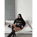 3 iplik şardonlu oversize compact true baskılı sweat - Özer&Hermin