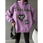 3 iplik şardonlu oversize compact true baskılı sweat - Özer&Hermin