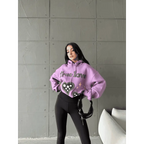 3 iplik şardonlu oversize compact true baskılı sweat - Özer&Hermin
