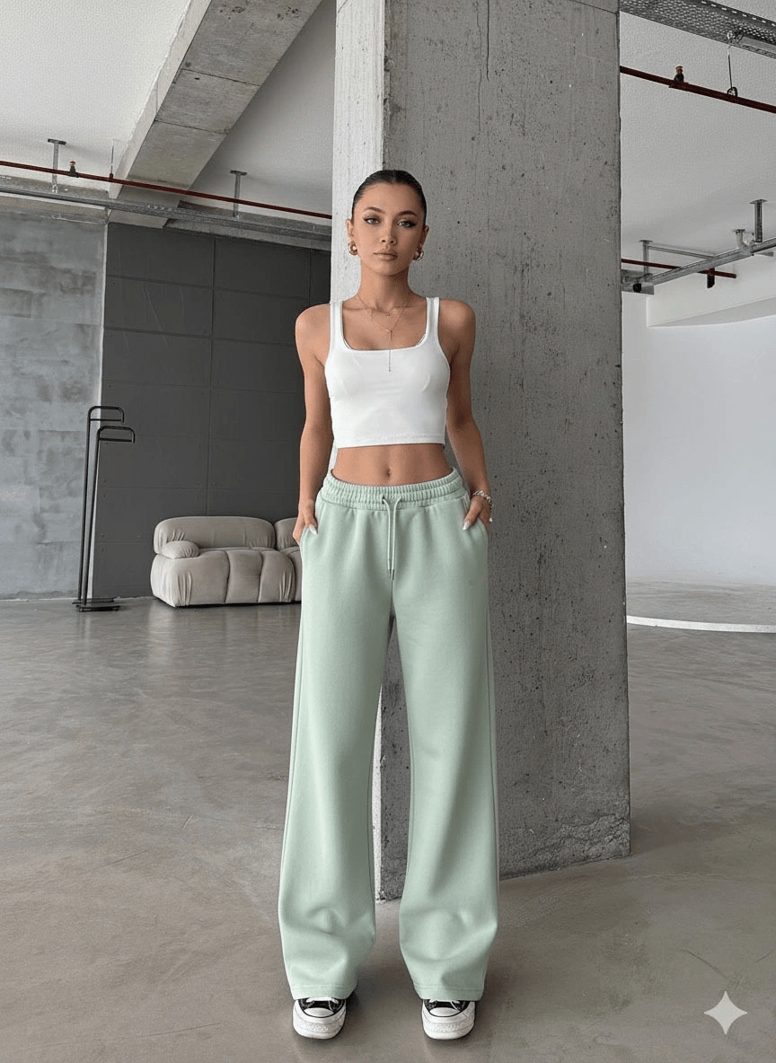 3 iplik şardonlu oversize eşofman - ÖZER&HERMİN