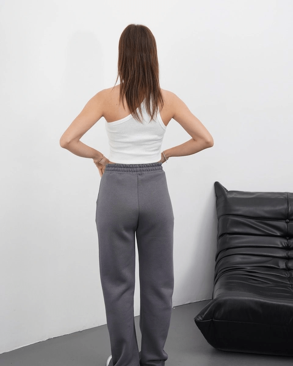 3 iplik şardonlu palazzo pantolon - ÖZER&HERMİN