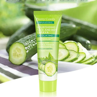 Salatalık Hindistan Cevizi Papaya Yüz Peeling Jeli Kremi 100ml Vücut Temizliği Özer&Hermin