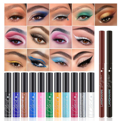 Makyaj Eyeliner Sıvı Ve Jel Kalem Kombinasyon Seti - Özer&Hermin