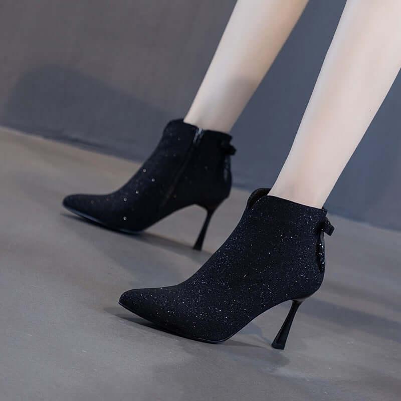 Bow Booties Kadın Stiletto Sivri Burun - Özer&Hermin