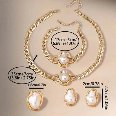 Trendy Hot Sale Shaped Pearl Suit Vintage Necklace Özer&Hermin