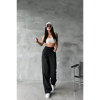 Arkadan tokalı jeans pantolon - Özer&Hermin
