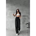 Arkadan tokalı jeans pantolon - Özer&Hermin
