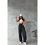 Arkadan tokalı jeans pantolon - Özer&Hermin