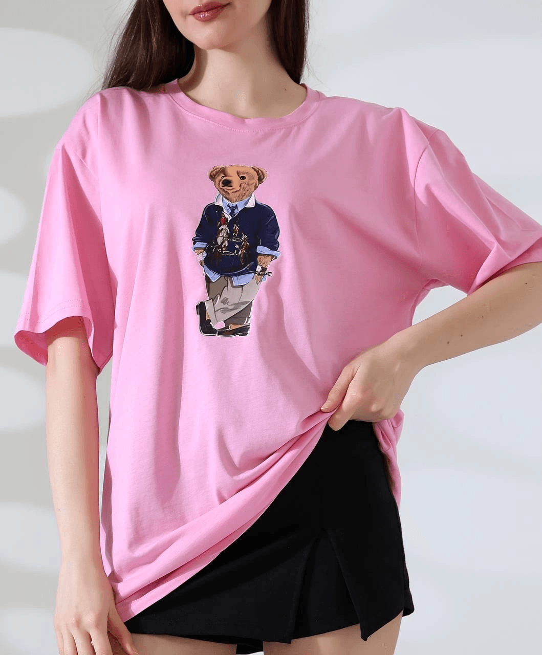 Ayıcıklı oversize tişört - Özer&Hermin