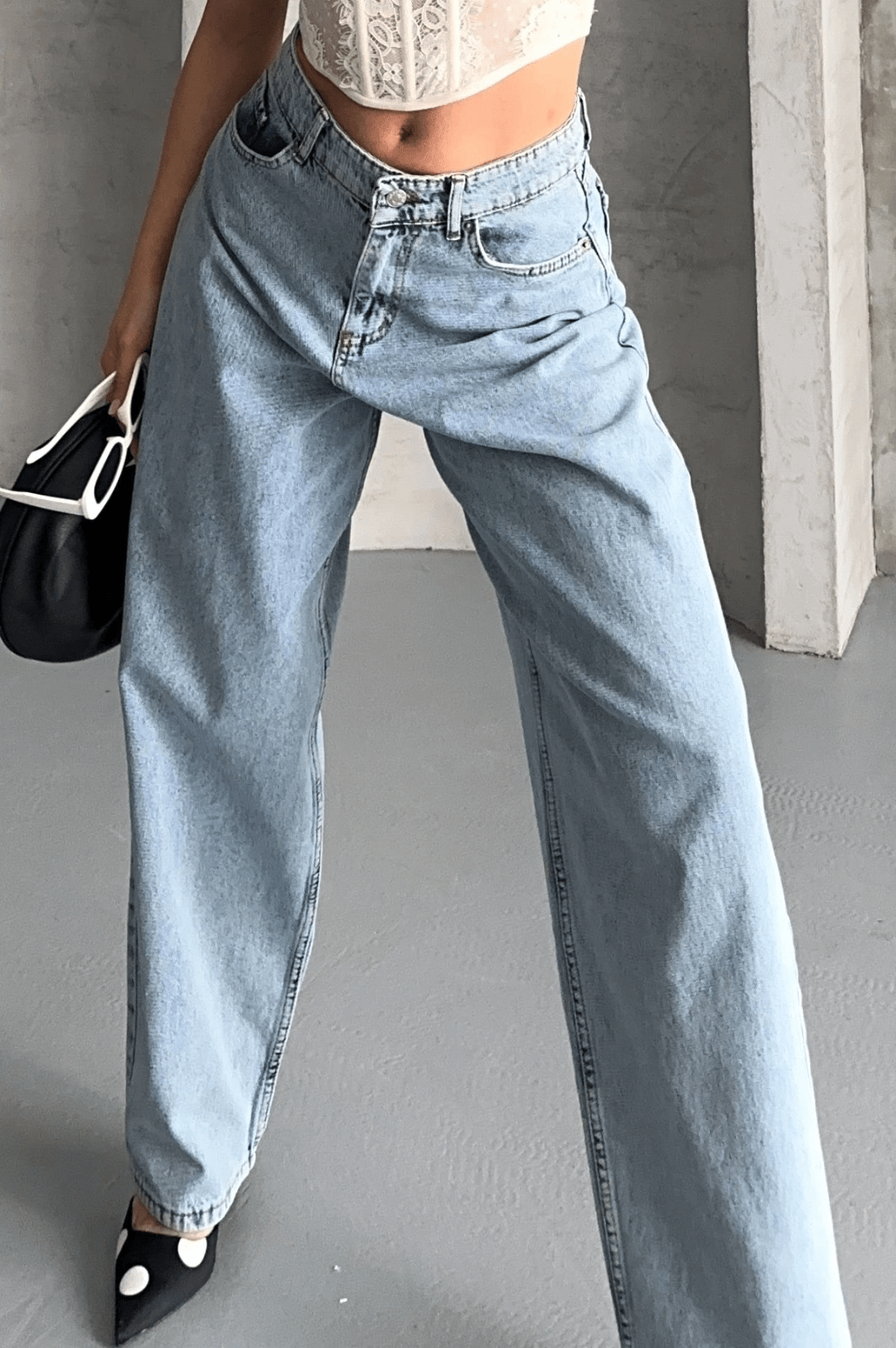 Baggy Kar Yikama Jeans Pantolon - Şık ve Rahat Tasarım - ÖZER&HERMİN