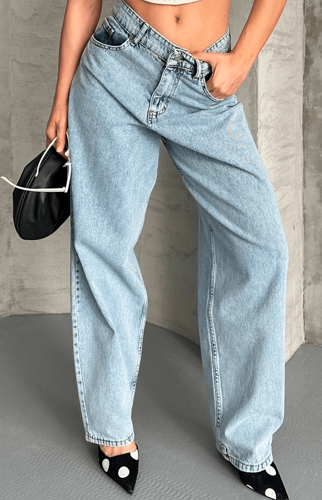 Baggy Kar Yikama Jeans Pantolon - Şık ve Rahat Tasarım - ÖZER&HERMİN