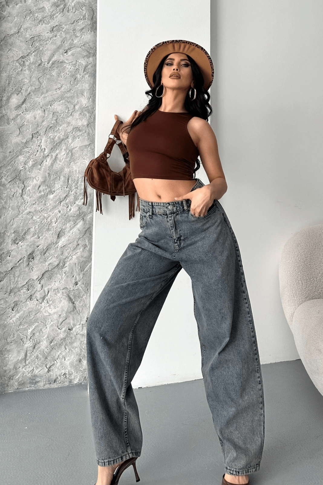 Baggy Kar Yikama Jeans Pantolon - Şık ve Rahat Tasarım - ÖZER&HERMİN