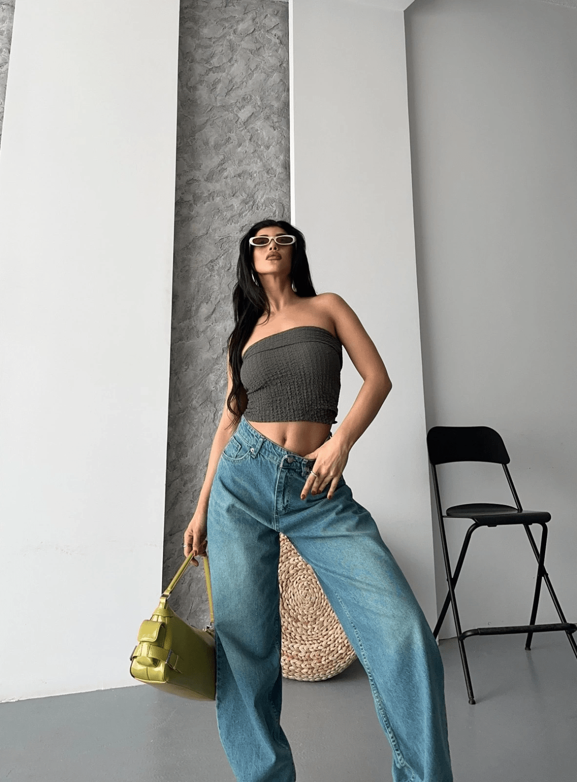 Baggy Tas Yikama Kot Pantolon - Rahat ve Şık Baggy Taş Yıkama Kot Pantolon - ÖZER&HERMİN