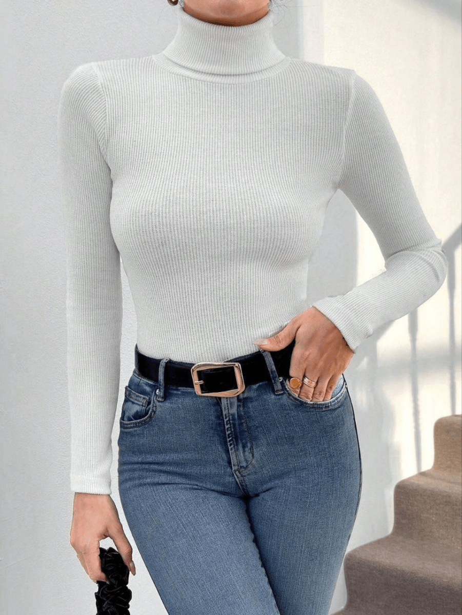 Balıkçı yaka dar kesim kaşkorse kazak - ÖZER&HERMİN