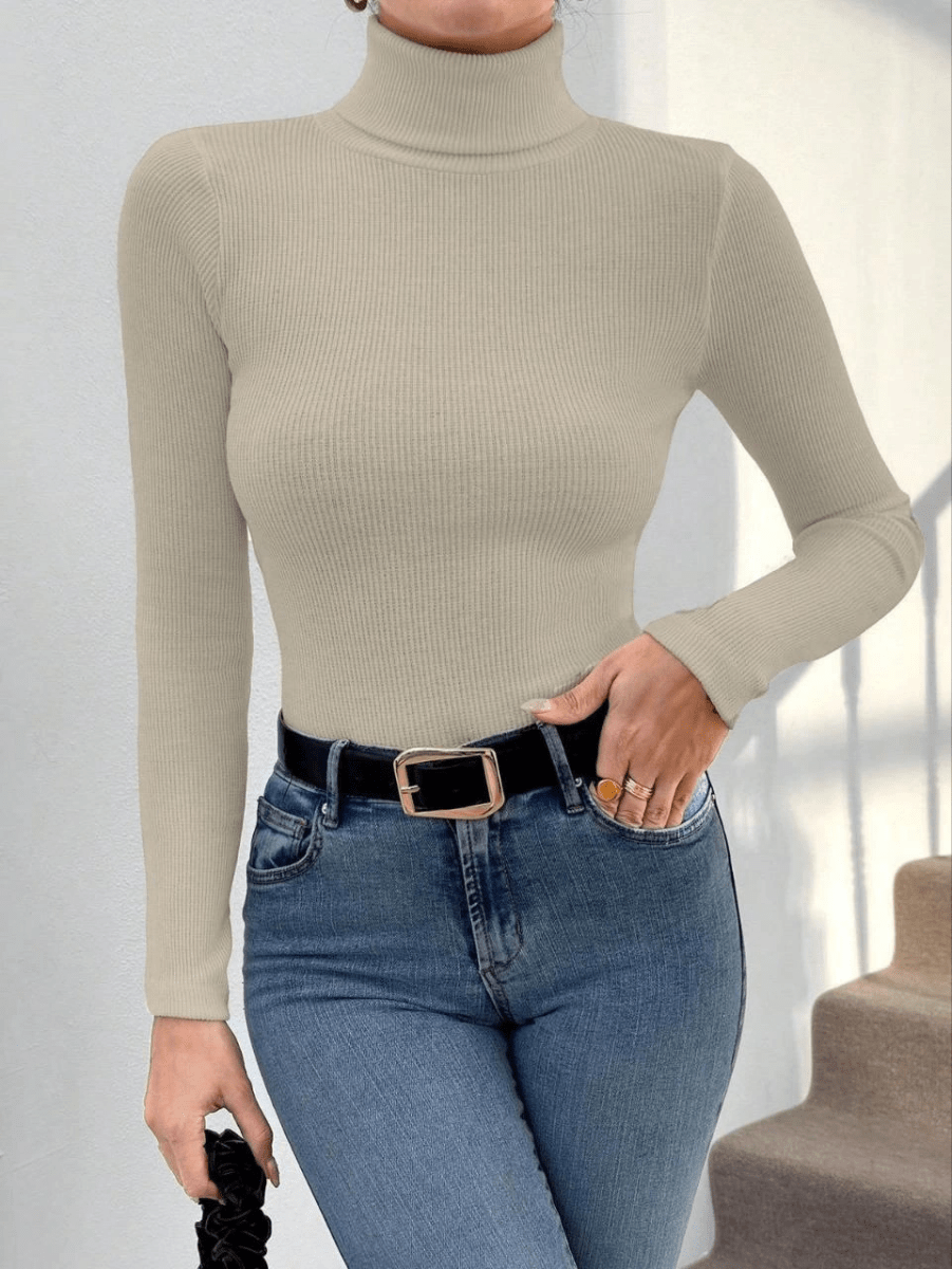 Balıkçı yaka dar kesim kaşkorse kazak - ÖZER&HERMİN