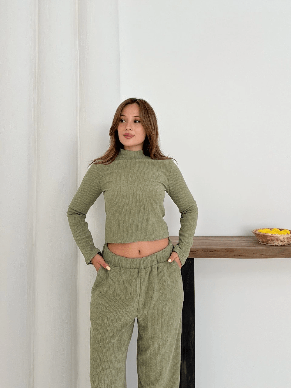 Balikci Yaka Orme Takim - Şık ve Rahat Tasarım - ÖZER&HERMİN