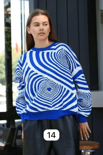 Beyaz Kalp Kazak ile Şıklığınızı Yükseltin - ÖZER&HERMİN