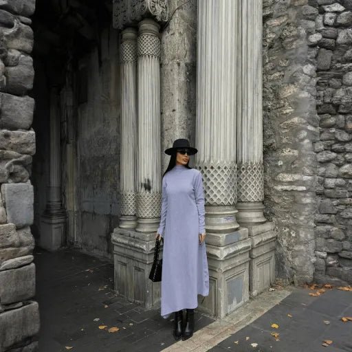 Bogazli Kalin Elbise - Şık ve Rahat Tasarım - ÖZER&HERMİN