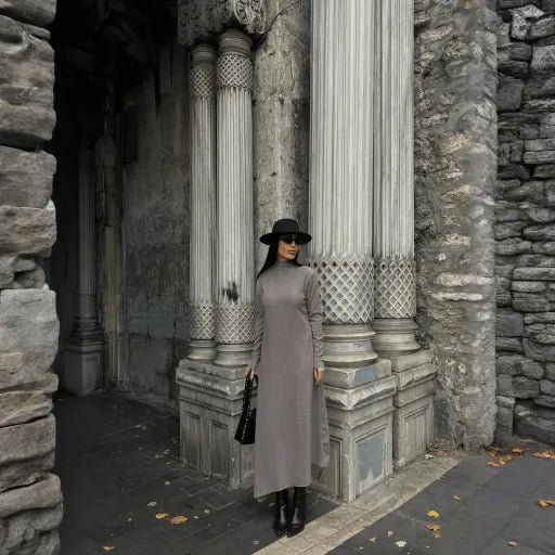 Bogazli Kalin Elbise - Şık ve Rahat Tasarım - ÖZER&HERMİN