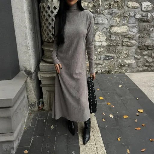 Bogazli Kalin Elbise - Şık ve Rahat Tasarım - ÖZER&HERMİN