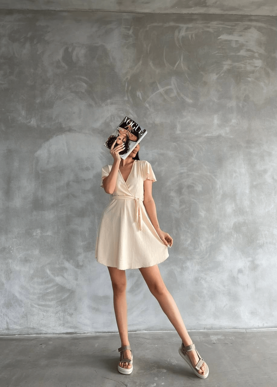 Bürümcük Kısa Elbise - Şıklığı ve Rahatlığı Bir Arada Sunan Tasarım - ÖZER&HERMİN