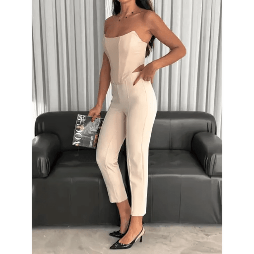 Büstiyer Pantolon Takımı - Şıklığın ve Rahatlığın Bir Arada Olduğu Seçenek - ÖZER&HERMİN