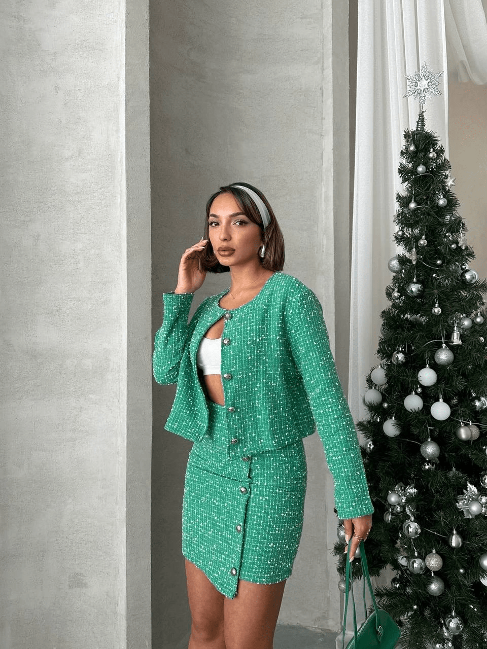 Ceketli Etek Takim - Şık ve Rahat Chl Kumaş ile Tasarlanmıştır - ÖZER&HERMİN