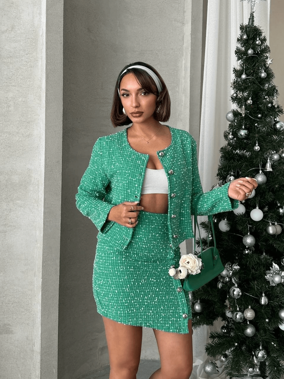 Ceketli Etek Takim - Şık ve Rahat Chl Kumaş ile Tasarlanmıştır - ÖZER&HERMİN