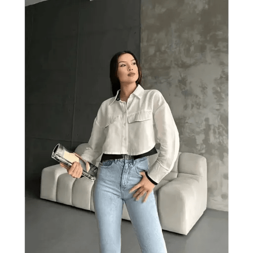 Cift Renkli Kisa Gomlek - Şıklığı ve Rahatlığı Bir Arada Bulun! - ÖZER&HERMİN