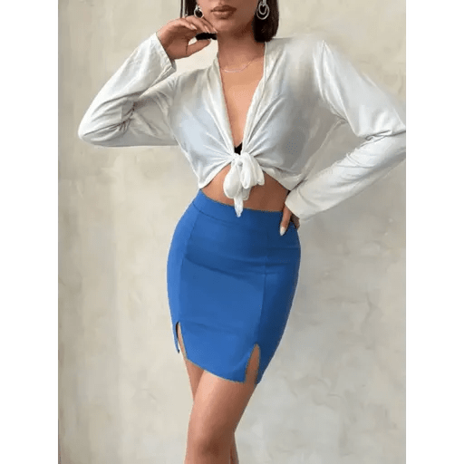 Cift Yirtmacli Etek ile Şıklığınızı Tamamlayın - ÖZER&HERMİN