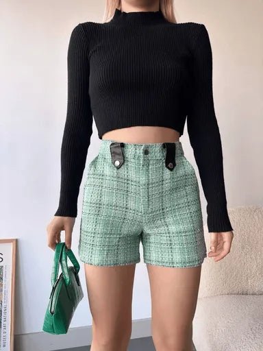 Citcitli Siyah Kopru Tuvit Sort - Şık ve Rahat Tasarım - ÖZER&HERMİN