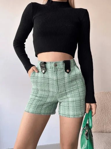 Citcitli Siyah Kopru Tuvit Sort - Şık ve Rahat Tasarım - ÖZER&HERMİN