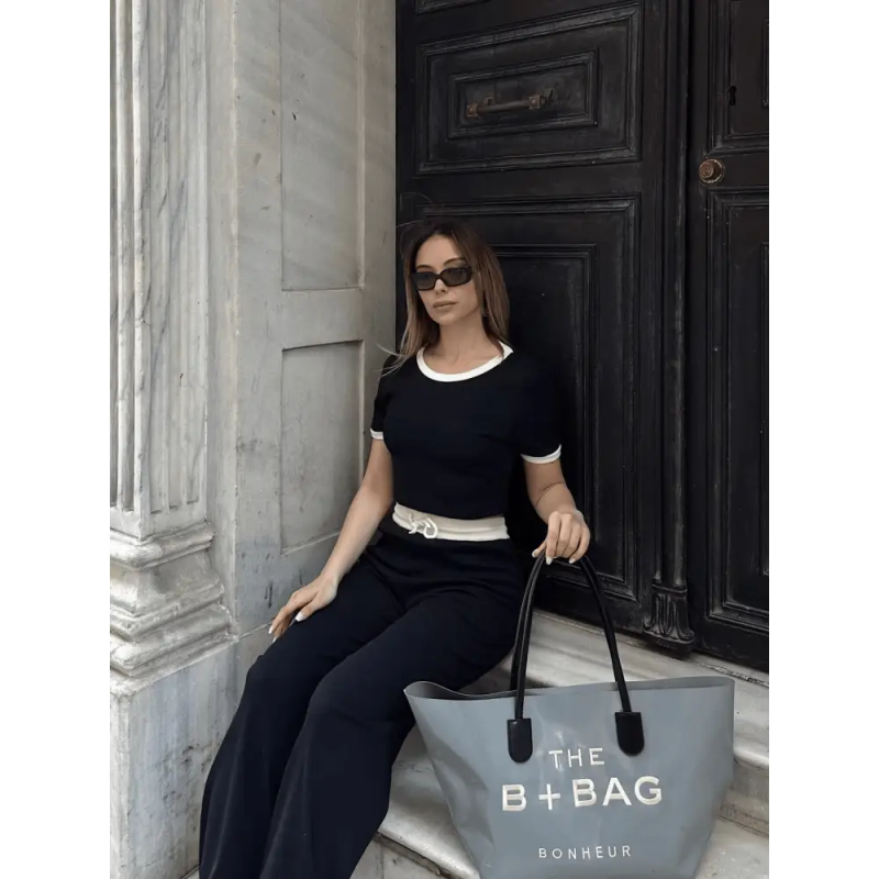 Crop pantolon biyeli takım - Özer&Hermin
