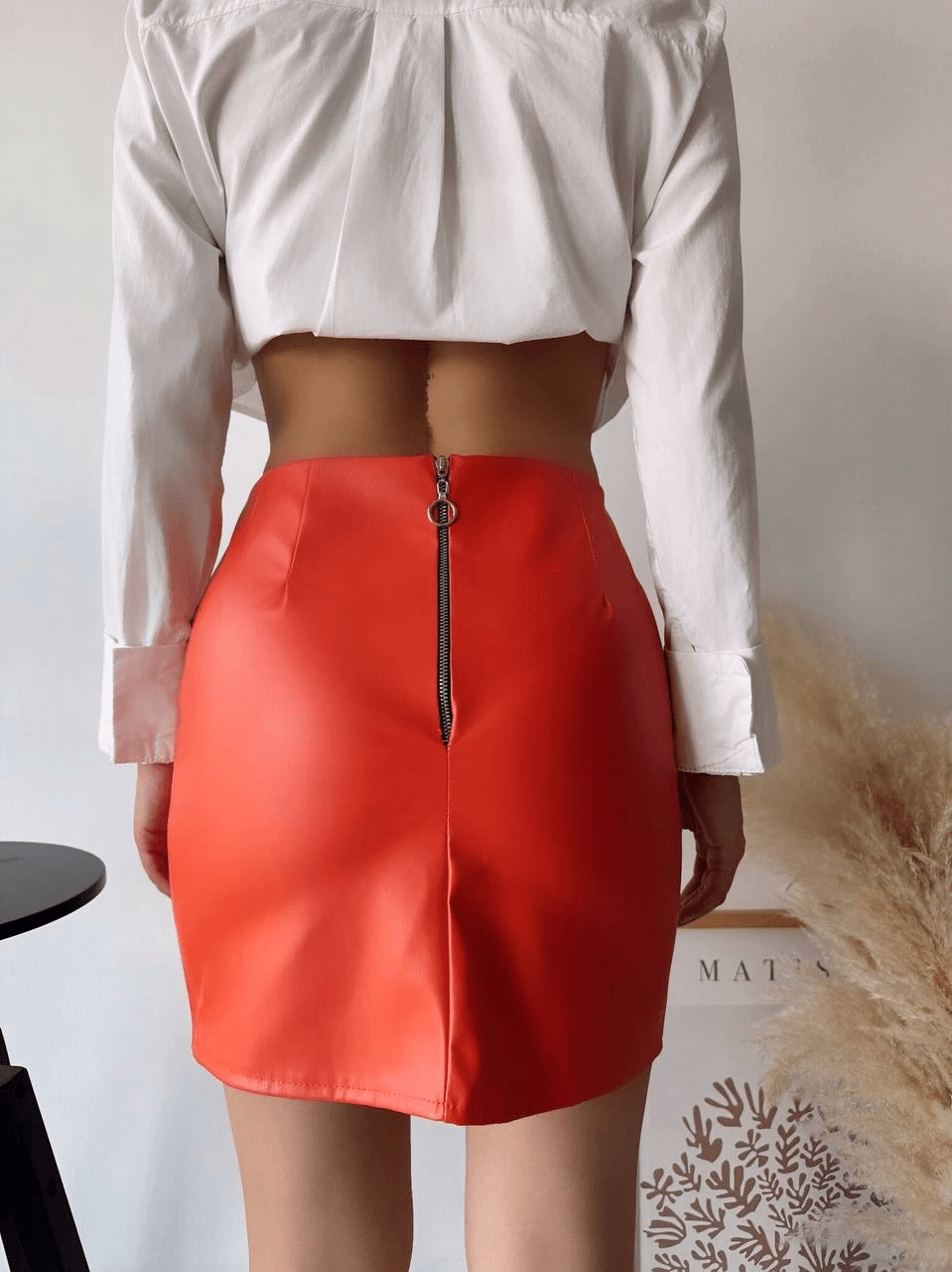 Deri Arkadan Fermuar Etek - Şıklığı ve Rahatlığı Bir Arada Sunuyor - ÖZER&HERMİN