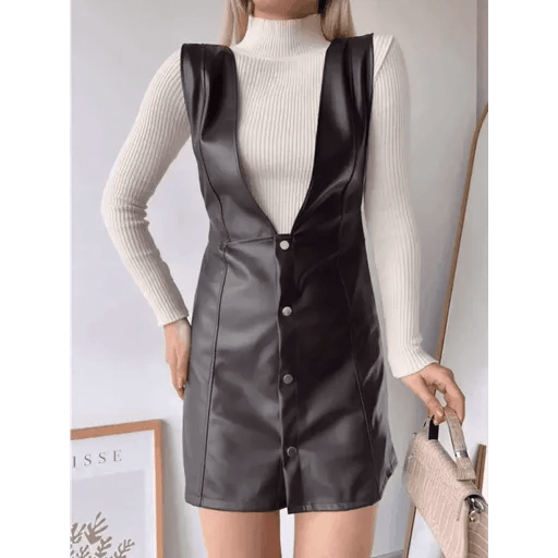Deri Jile Elbise - Şıklığı ve Rahatlığı Bir Arada Sunan Moda Parçası - ÖZER&HERMİN
