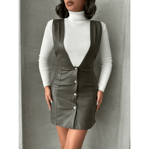 Deri Jile Elbise - Şıklığı ve Rahatlığı Bir Arada Sunan Moda Parçası - ÖZER&HERMİN