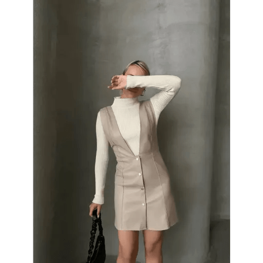 Deri Jile Elbise - Şıklığı ve Rahatlığı Bir Arada Sunan Moda Parçası - ÖZER&HERMİN