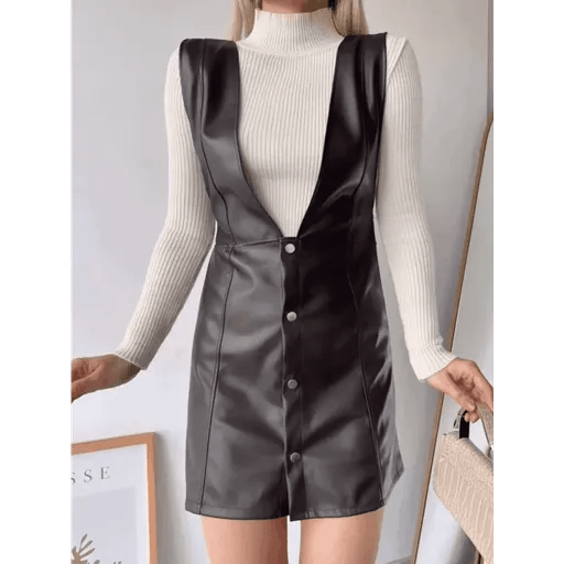 Deri Jile Elbise - Şıklığı ve Rahatlığı Bir Arada Sunan Moda Parçası - ÖZER&HERMİN