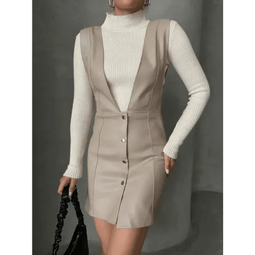 Deri Jile Elbise - Şıklığı ve Rahatlığı Bir Arada Sunan Moda Parçası - ÖZER&HERMİN