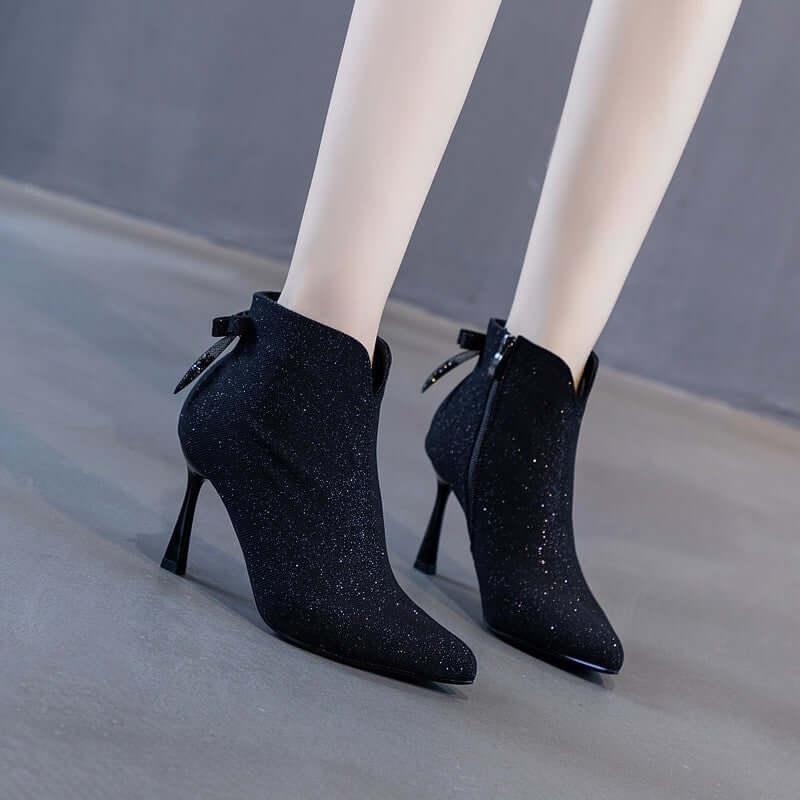 Bow Booties Kadın Stiletto Sivri Burun - Özer&Hermin