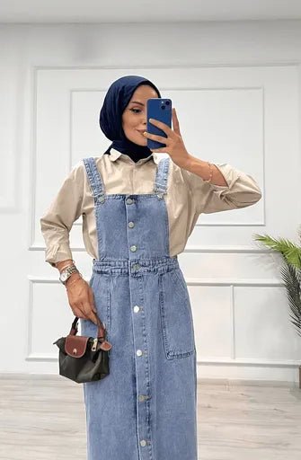 Etekli Salopet Tas Yikama ile Şıklığı Yakalayın - ÖZER&HERMİN